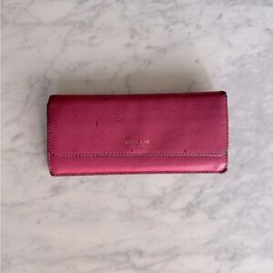 $20 OR FREE Authentic Coach Pink Leather Wallet